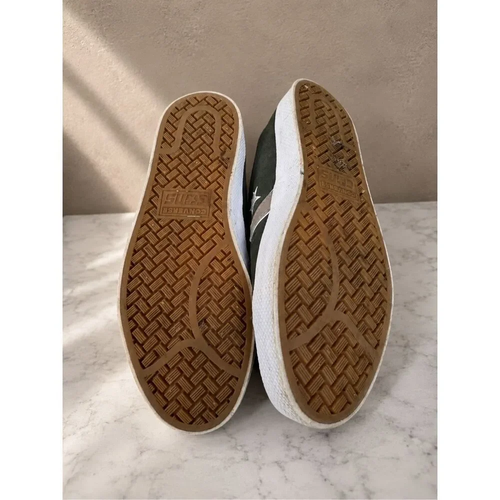 Converse CONS One Star Pro Suede Sneakers Olive Green White Men’s 8 Women’s 9.5 - Picture 6 of 7